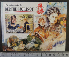 St Thomas 2016 Berthe Moriset Art Women S/sheet Mnh - Full Sheets & Multiples