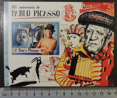 St Thomas 2016 Art Pablo Picasso Paintings S/sheet Mnh - Full Sheets & Multiples