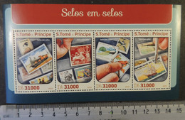 St Thomas 2016 Stamp On Stamp Philatelic M/sheet Mnh - Volledige & Onvolledige Vellen