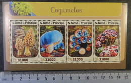 St Thomas 2016 Mushrooms Fungi M/sheet Mnh - Hojas Completas