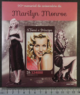 St Thomas 2016 Marilyn Monroe Cinema Music Women S/sheet Mnh - Full Sheets & Multiples