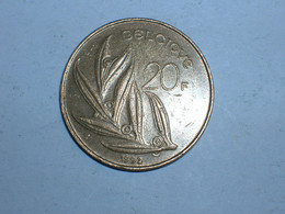 BELGICA 20 FRANCOS 1992 FR (9285) - 20 Francs