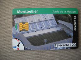 6931 Télécarte  Collection Football  FRANCE 98 Coupe Du Monde MONTPELLIER Stade De La MOSSON  (scans Recto Verso) 120U - Sport