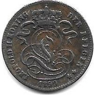 Belguim 1 Cent Leopold II   1899vl,dutch  Vf - 1 Cent