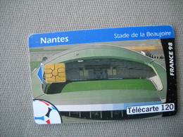 6933 Télécarte  Collection Football  FRANCE 98 Coupe Du Monde NANTES Stade De La BEAUJOIRE   (scans Recto Verso) 120U - Sport