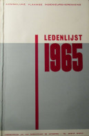 Koninklijke Vlaamse Ingenieursvereniging - Ledenlijst 1965 - Jaarboek Annuaire - Antiguos