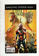 Comics V.O Amazing Spider-Man 1 Civil War II éditions Marvel De 2016 - Otros & Sin Clasificación