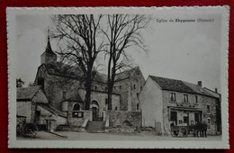 CP Hamoir - Eglise De Xhygnesse - Café, Restaurant - Attelage - Hamoir