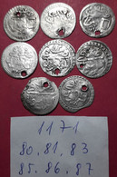 Ottoman Turkey Lot 8 X 1 Para 1171 A.H. Silver (Years 80-87) - Turkey