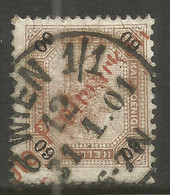 AUSTRIA. KAISERKOPF. 1891. 60kr USED WIEN 12 & RED PORTOMARKEN POSTMARK - Used Stamps