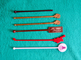 Lot De 6 Melangeurs A Boissons - Swizzle Sticks