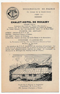 Fiche Descriptive - CLEFS SUR THONES (Hte Savoie) - Touring Club De France - Chalet Hôtel Du Rosairy - Geografia