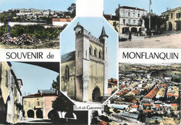 / CPSM FRANCE 47 "Souvenir De Montflanquin" - Monflanquin