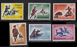 San Marino 1961 Hunting Dog Chien MNH 6V - Other & Unclassified