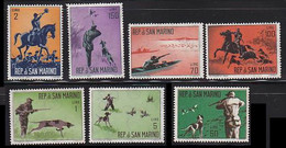 San Marino 1962 Hunting Dog Chien MNH 7V - Other & Unclassified