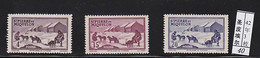 St,Pierre Miquelon 1942 Dog Chien MNH 3V - Other & Unclassified