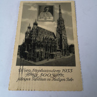 Austria // Wien // Stephansdom 1933 - 500 Jahriges Jubilaum 1933 - Autres & Non Classés