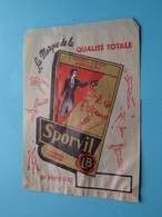 SAC Papier ( Publicité SPORVIL Marque Déposée LB / Gentleman Antilope ) Papieren ZAK ( Zie / Voir Scans ) ! - Otros & Sin Clasificación