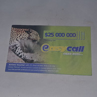 Zimbabwe-(zw-eas-ref-0001)-easy Call-(1)-(25.000.000)-(1064-8833-6046-6429)-used Card+1card Free - Simbabwe