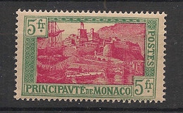 Monaco - 1924 - N°Yv. 102 - 5f Vert Et Rose - Neuf Luxe ** / MNH / Postfrisch - Autres & Non Classés