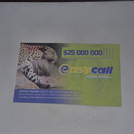 Zimbabwe-(zw-eas-ref-0001/10)-easy Call-(11)-(25.000.000)-(1063-4287-0872-6250)-used Card+1card Free - Zimbabwe