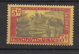 Monaco - 1924 - N°Yv. 101 - 3f Carmin Et Ardoise - Neuf Luxe ** / MNH / Postfrisch - Otros & Sin Clasificación
