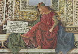 CARTOLINA  LORETO,MARCHE,MELOZZO DA FORLI 1477-1493,SAGRESTIA DI S.MARCO-IL PROFETA  AMOS,CULTURA,MEMORIA,NON VIAGGIATA - Ancona