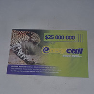 Zimbabwe-(zw-eas-ref-0001/12)-easy Call-(13)-(25.000.000)-(1064-8076-9489-7389)-used Card+1card Free - Simbabwe