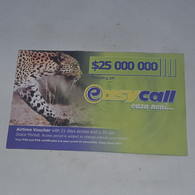 Zimbabwe-(zw-eas-ref-0001/15)-easy Call-(16)-(25.000.000)-(1062-6095-0288-6080)-used Card+1card Free - Simbabwe