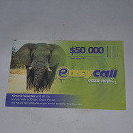 Zimbabwe-(zw-eas-ref-0003/1)-elephant-(21)-($50.000)-(0965-0925-6151-7957)-used Card+1card Free - Simbabwe