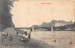 PARIS-75007-TOUT-PARIS- LES BORDS DE LA SEINE LAVEURS DE CHIENS GARE D'ORLEANS , QUAI D'ORSAY - Arrondissement: 07