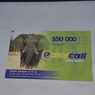 Zimbabwe-(zw-eas-ref-0003/3)-elephant-(23)-($50.000)-(0963-3101-6409-2399)-used Card+1card Free - Simbabwe