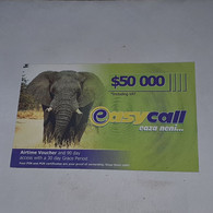 Zimbabwe-(zw-eas-ref-0003/5)-elephant-(25)-($50.000)-(0962-1520-5725-7561)-used Card+1card Free - Simbabwe