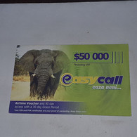 Zimbabwe-(zw-eas-ref-0003/6)-elephant-(26)-($50.000)-(0964-6784-7861-5266)-used Card+1card Free - Simbabwe