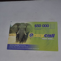 Zimbabwe-(zw-eas-ref-0003/7)-elephant-(27)-($50.000)-(0964-5724-6635-0760)-used Card+1card Free - Simbabwe