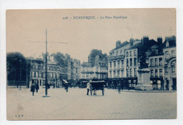 - CPA DUNKERQUE (59) - La Place République - Edition C. A. R. 228 - - Dunkerque