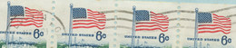 USA 1971 6 C Flag And White House Strip Of Four On Superb Air Mail Cover VARIETY - Covers & Documents