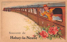 Belgique - Luxembourg - Souvenir De HABAY-la-NEUVE - Train Fantaisie Dessiné - Habay