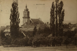 Dettwiller (67) Vue Eglise 1920 - Autres & Non Classés