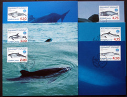 Greenland    1998    Whales Minr.316-21y   Maximum Cards  ( Lot 351 ) - Cartes-Maximum (CM)