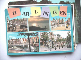 Nederland Holland Pays Bas Harlingen Met Letters In Kleuren - Harlingen