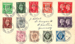 Schöne MiF Guernsey England Besetzg.WK II. Guernsey - Bezetting 1938-45