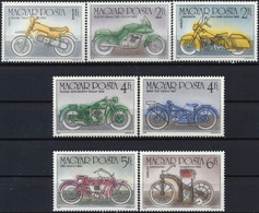 1985 HUNGARY UNGARN HONGRIE Mi 3798-3804 MNH MOTORBIKES SUZUKI HARLEY DAVIDSON BMW DAIMLER COMPLETE SET 7 STAMPS - Altri & Non Classificati