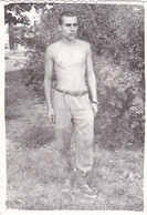 Old Real Original Photo - Naked Young Man Boy Posing - Ca. 9x6.5 Cm - Anonymous Persons