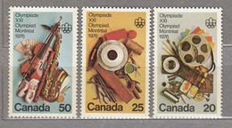 CANADA 1976 Olympic Games Montreal MNH(**) Mi 621-623 #22649 - Neufs