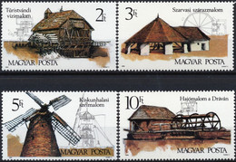 1989 HUNGARY UNGARN HONGRIE Mi 4028-4031 MNH MILL WATER WIND COMPLETE SET 4 STAMPS - Autres & Non Classés