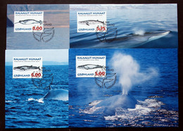 Greenland    1997    Whales Minr.305-8Y   Maximum Cards  ( Lot 420 ) - Cartoline Maximum