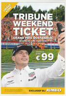 Brochure-leaflet JUMBO Supermarkten Veghel (NL) RB14 Max Verstappen F1 2018 - Automobile - F1