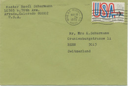 USA 1970 20 C Air Mail Typeface USA With Jet Aircraft On Superb Air Mail Cover - Storia Postale