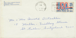 USA 1971, 21 C Air Mail Typeface USA With Jet Aircraft On Superb Air Mail Cover - Briefe U. Dokumente